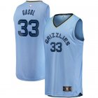 Camiseta Marc Gasol 33 Memphis Grizzlies Fast Break Replica Azul Nino